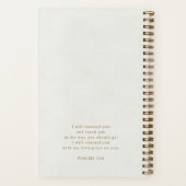 Carnet Gold Script White Leatherette Design étude bibliqu (Verso)