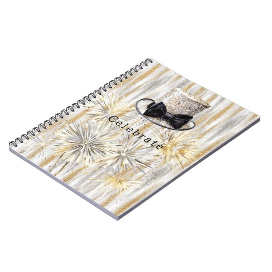 Carnet Gold Silver Hat New Year (Côté gauche)