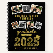 Carnet Gold Sketch 2025 Grad 7 - Collage photo Graduation (Devant)