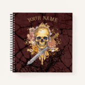 Carnet Gold Skull (Devant)