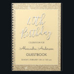 Carnet Gold Sparkle Parties scintillant 40th Birthday Gue<br><div class="desc">Luxury Gold Parties scintillant 40th Birthday Party Guest Book. Ce livre d'or est parfait pour la Parties scintillant Gold Sparkle qui fête ses quarante ans à la recherche de célébrer en or. Veuillez contacter le concepteur pour les articles correspondants.</div>