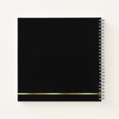 Carnet Gold Treble Clef Music Office Enseignant élégant (Dos)