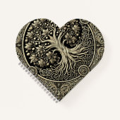 Carnet Gold Tree of Life Ancient Rustic  (Devant)