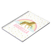 Carnet Gold Unicorn Girls (Côté gauche)