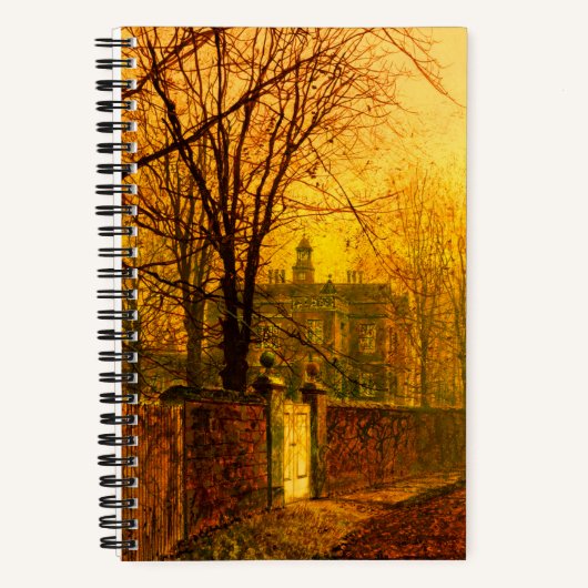 Carnet Golden Autumn John Atkinson Grimshaw (Recto)