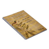 Carnet Golden Birdsong sur Parchment (Côté Droit)