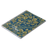 Carnet Golden Blue Elegance (Côté gauche)