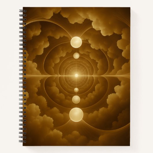 Carnet Golden Celestial Spiral Notebook (Devant)