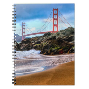 Carnet Golden gate bridge au coucher du soleil