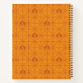 Carnet Golden Lotus Grid Motif - Le Lotus Blanc (Dos)