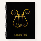 Carnet Golden lyre (Devant)