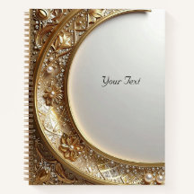 Golden Ornate Frame Notebook