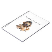 Carnet Golden Retriever Chien Pilote meilleur ami mignon  (Côté gauche)