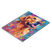Carnet Golden Retriever coloré (Côté gauche)