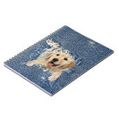 Carnet Golden Retriever dans Denim Hole (Côté gauche)