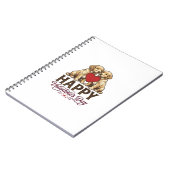 Carnet Golden Retriever Joyeuse Saint-Valentin (Côté gauche)