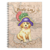 Carnet Golden Retriever Pirate (Devant)