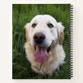 Carnet Golden Retriever souriant (Dos)