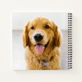 Carnet Golden Retriever souriant (Dos)