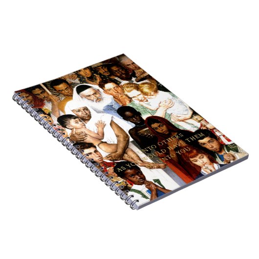 Carnet Golden Rule (Do to other) par Norman Rockwell (Côté Droit)