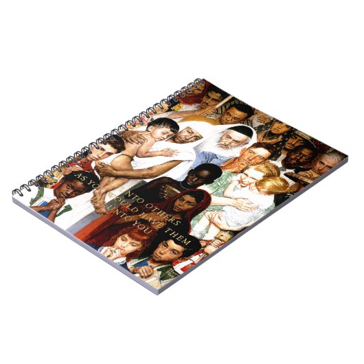 Carnet Golden Rule (Do to other) par Norman Rockwell (Côté gauche)
