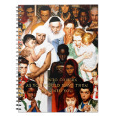 Carnet Golden Rule (Do to other) par Norman Rockwell (Devant)