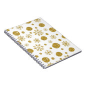 Carnet Golden Snow Flakes 1 (Côté Droit)