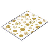 Carnet Golden Snow Flakes 1 (Côté gauche)