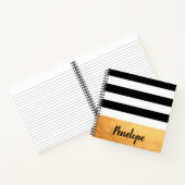 Carnet Golden Stripes (Intérieur)