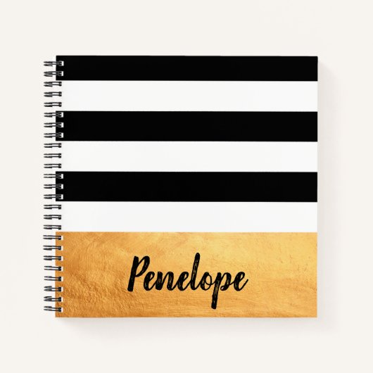 Carnet Golden Stripes (Devant)