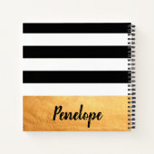 Carnet Golden Stripes (Dos)