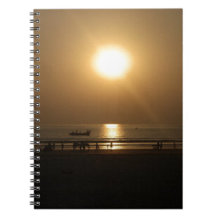 Carnet Golden Summer Sunset Réflexion sur la plage