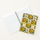 Carnet Golden Sunflowers Honeycomb et Royal Bee (Intérieur)