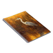 Carnet Golden Sunset Heron Marsh Reflection Art (Côté Droit)