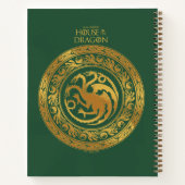 Carnet Golden Targaryen Crest (Dos)