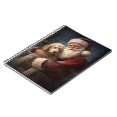 Carnet Goldendoodle avec Noël Festif du Père Noël (Côté gauche)
