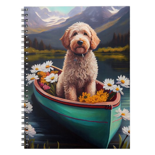 Carnet Goldendoodle on a Paddle : Une aventure Pittoresqu (Devant)