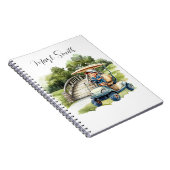 Carnet Golf avec des cadeaux de nom pour golfeur (Côté Droit)