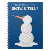 Carnet Golf balle Snowman (Devant)