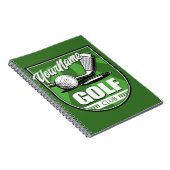Carnet Golf Club NAME Pro Golfer Player Personnalisé (Côté Droit)