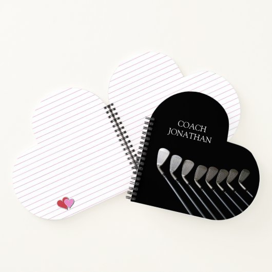 Carnet Golf Clubs Art Golf Coach Nom Pour Les Joueurs De (Intérieur)