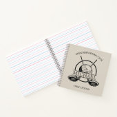 Carnet Golf de Nom de club de croix moderne (Intérieur)