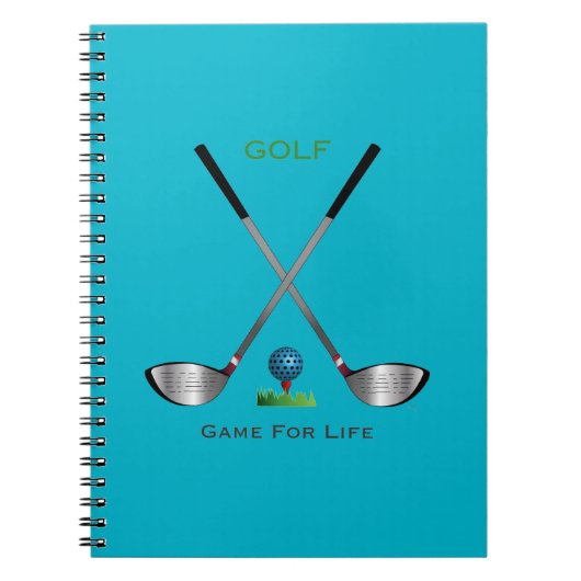 Carnet GOLF - Jeu pour la vie (Devant)