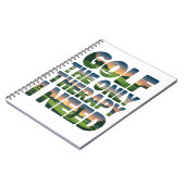 Carnet Golf la seule thérapie, tendance (Côté gauche)