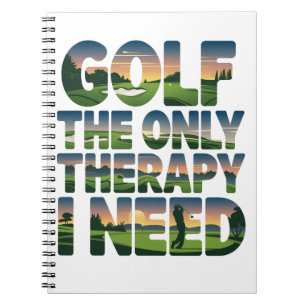Carnet Golf la seule thérapie, tendance