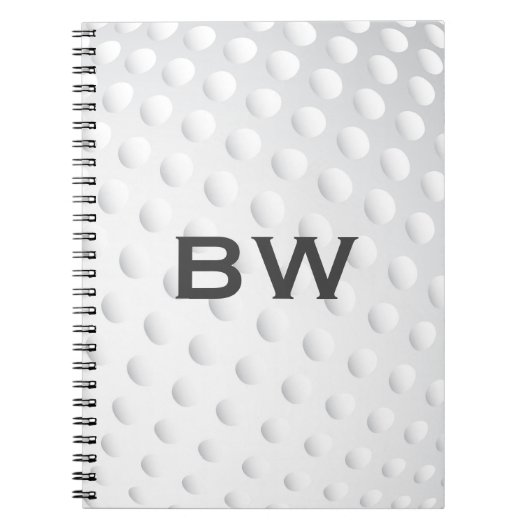 Carnet Golf Monogramme de près (Devant)