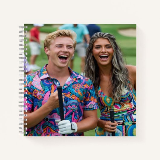 Carnet Golf Photo Customize Personalize (Devant)