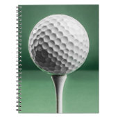 Carnet Golfball sur Tee (Devant)