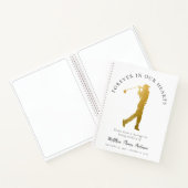 Carnet Golfer Forever dans nos coeurs Funeral Guest Book (Intérieur)