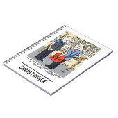 Carnet Golfer Postman aime le dessin sur le golf (Côté gauche)